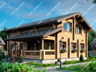 Дома из бревна ДК-195