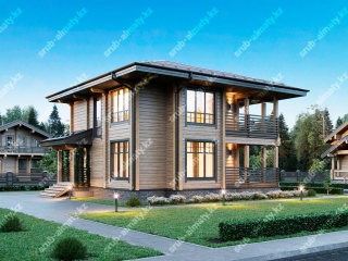 Дома из бруса ДП-142