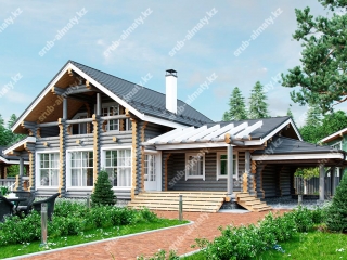 Дома из бревна ДК-198
