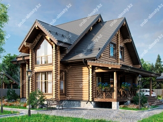 Дома из бревна ДК-168