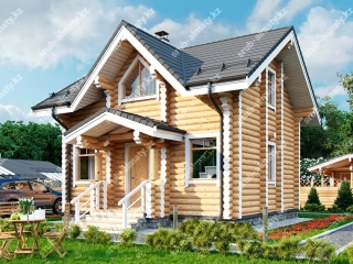 Бани из бревна БК-73