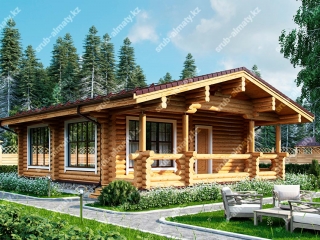 Дома из бревна ДК-69