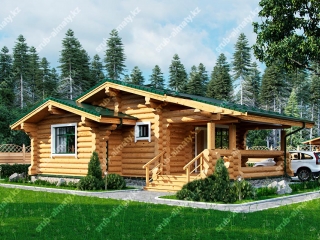 Бани из бревна БК-55